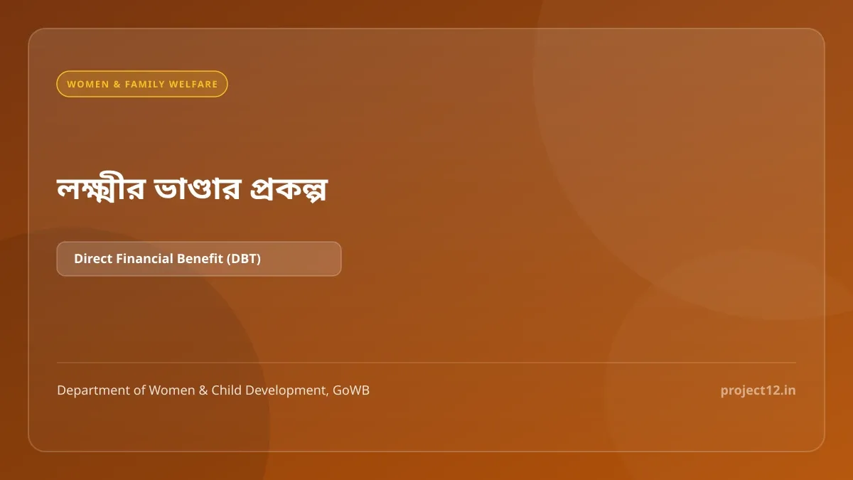 লক্ষ্মীর ভাণ্ডার প্রকল্প 2026: সুবিধাভোগী ভাতা, যোগ্যতা ও দুয়ারে সরকার আবেদন
